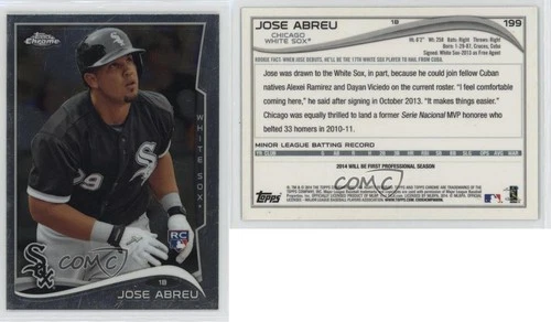 2014 Topps Chrome Jose Abreu (English Back) #199 Rookie RC