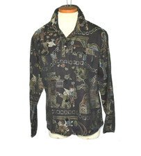 NWT CHICO'S 70 Silk Blend Black Women's Blazer Jacket Size 1 /M