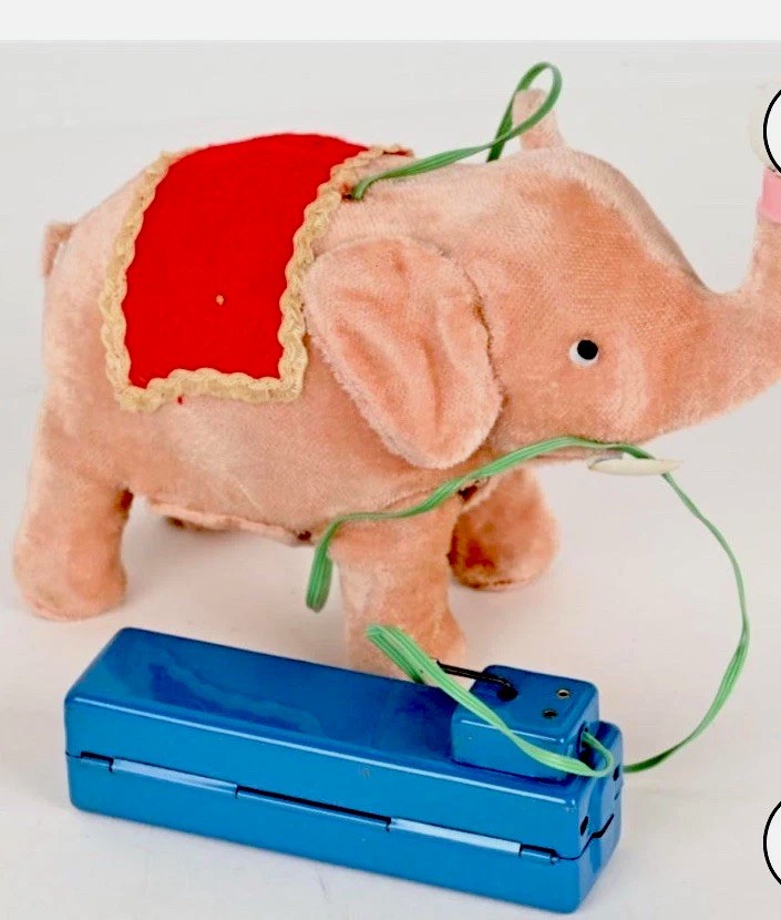 マスダヤ　1960年代製　Walking Elephant ブリキ 当時物 増田屋 1960年代製 Walking Elephant ブリキ 当時物