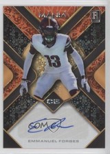 2023 Wild Card Mania Pro-Look Orange Donut Circles /35 Emmanuel Forbes Auto 10k8
