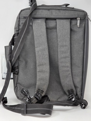 Solo New York Duane 15.6" Hybrid Backpack Briefcase Dark Gray NEW with Tags - Afbeelding 3 van 5