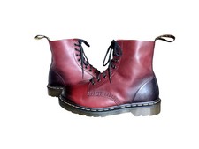 Dr Martens Pascal anfibi bordeaux rossi UK 7 EU 41 nuovi