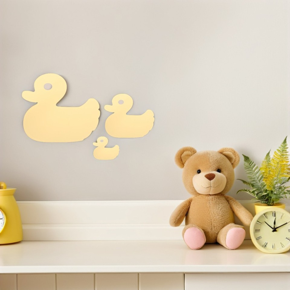 2 Pieces Wall Sticker Decorative Mirror Tape Bathroom Stickers eBay UK