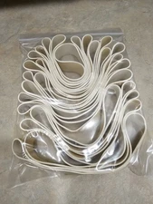 Pack of 15 Dally Wraps White/Yellow Rubber, Team Roping Saddle Horn, Ranching