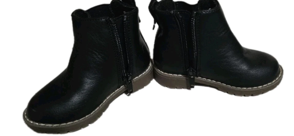 Botas para niños 6C bebé niño pequeño. Botas de vestir con cremallera para niños. Niño Talla 6 Foto 2 de 4