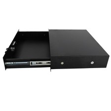 Rack Mount 2U Locking Drawer Audio DJ Rack Storage Cabinet