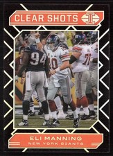 2020 Panini Illusions Eli Manning Clear Shots Orange