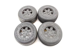 4x Jconcepts Fuzz Bite 1/10 Short Course Carpet Tires & 12mm Hex Wheels Losi Use