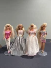 Vintage Barbie Doll Lot Of 4 1980s-1990s Redressed Clothes & Shoes