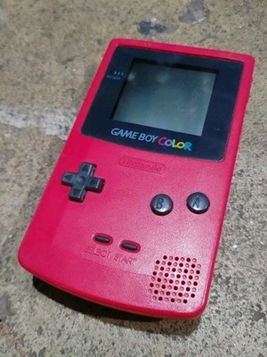Nintendo GameBoy Color GBC Berry Red Pink Handheld System Console Tested 