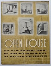 VINTAGE ADVERTISEMENT BROCHURE PONDEROSA PINE WOODWORK CHICAGO IL ARCHITECTURE