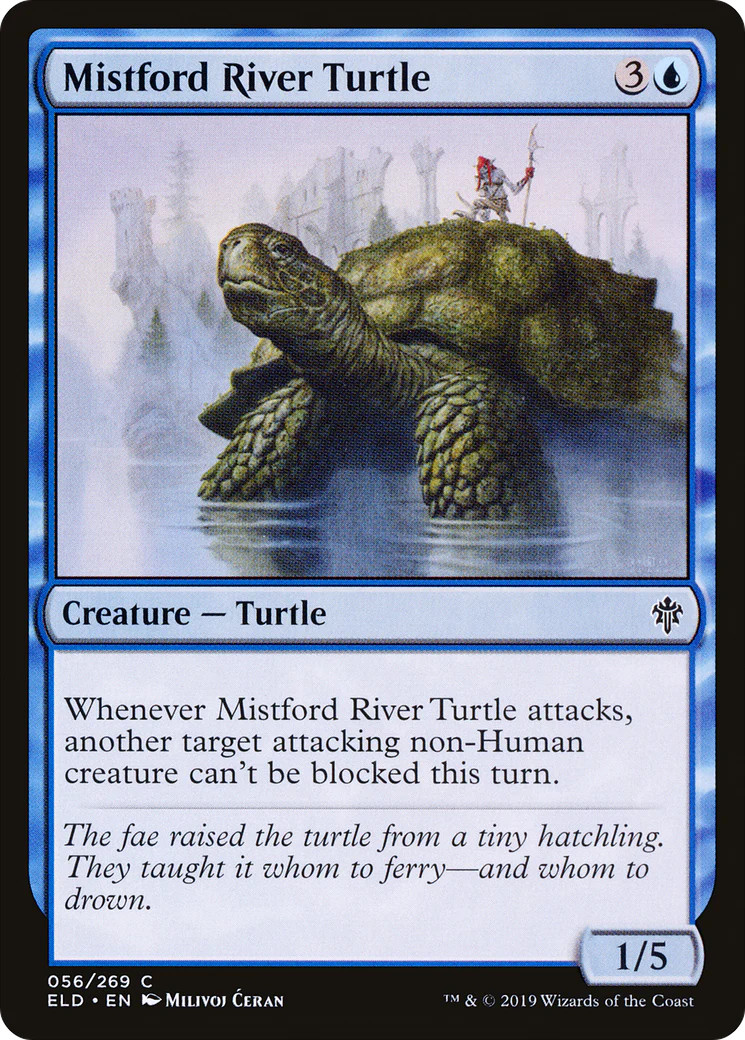mtg final fantasy turtle Mistford River Turtle [Throne of Eldraine] Magic MTG