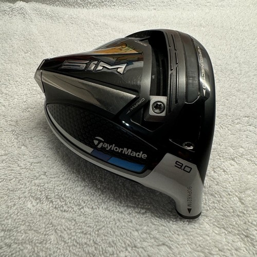 GREAT TaylorMade Driver SIM 9.0 Degree 1W Head Only Right Handed Carbon Titanium - Picture 2 of 9