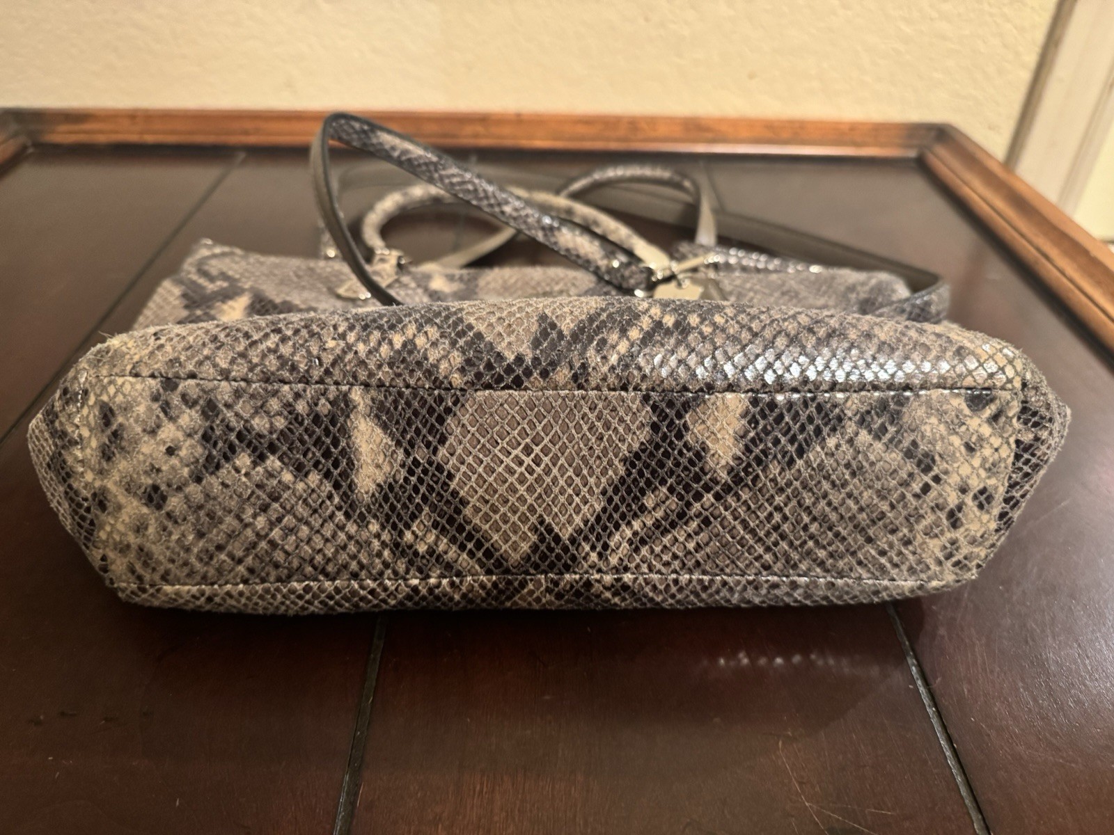 Coach Madison Embossed Python Kelsey Satchel Cros… - image 14