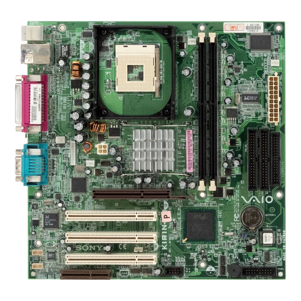 Motherboard Sony KIRIN-P Kirin /845PE /Sony Socket 478 DDR AGP PCI Cnr Matx - Image 2 of 3
