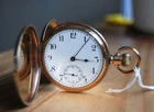 Antique Gold Filled Waltham Equity 15 J. Size 16 Hunter Pocket Watch. FWO.