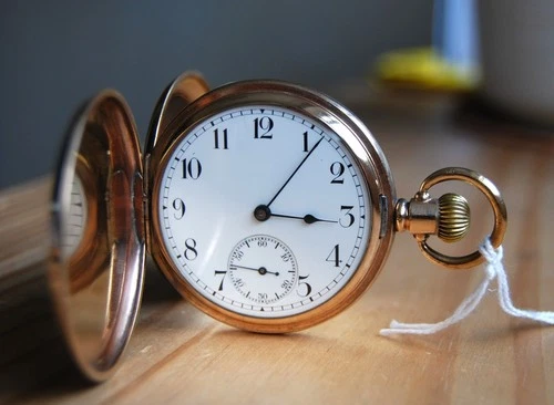 Antique Gold Filled Waltham Equity 15 J. Size 16 Hunter Pocket Watch. FWO.