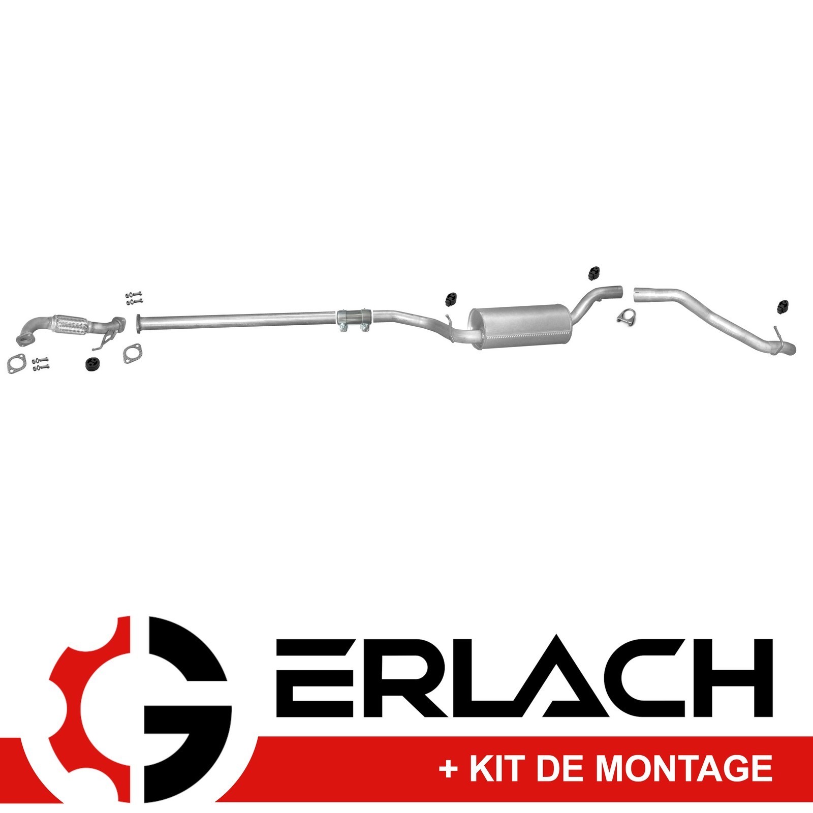 Silencieux échappement Ford Focus C-Max 1.6 TDCi réduction bruit et vibrations