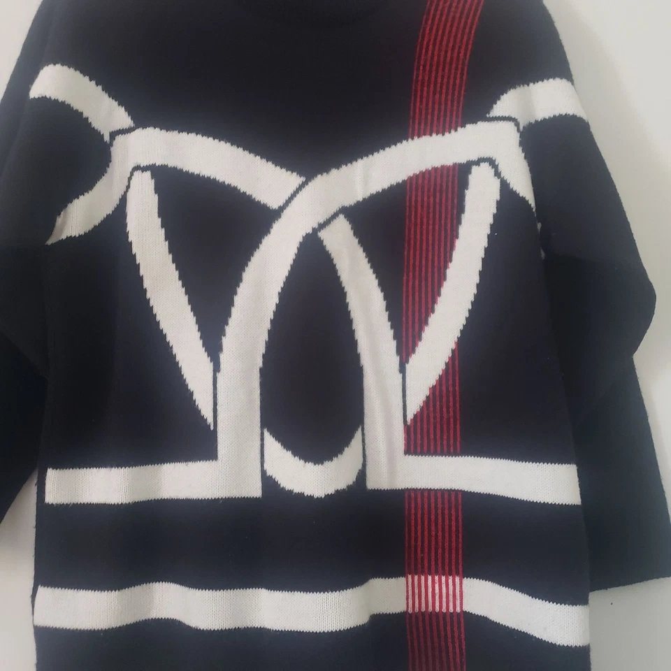 Suéter Norton McNaughton Mujer Pequeño Negro Tejido Talla M De Colección Años 90 Náutico Foto 3 de 4