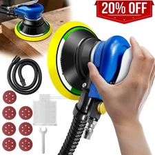 11000RPM 6INCH AIR RANDOM ORBITAL PALM SANDER 150MM PAD HAND POWER POLISHER UK