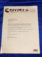 1983 Century II Talent Agency Concert Letter Buffalo NY Alabama Juice Newton