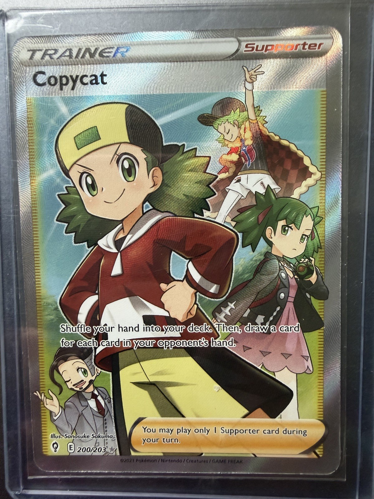 Pokemon Tcg Copycat (Full Art) 200/203 Swsh07: Evolving Skies Holo NM