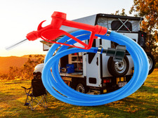 Red Metal Ad-Blue Gun Set: Efficient Refueling with Hose & Tank Adapter