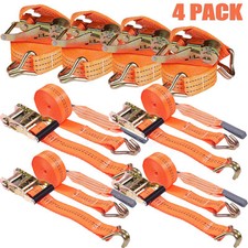 4x Spanngurte Autotransport Zurrgurt Radsicherung PKW KFZ Trailer Anhänger Gurt&