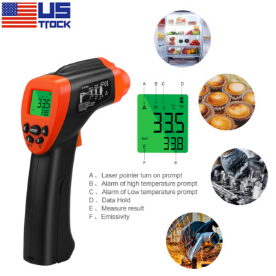 Digital Infrared Thermometer 16:1 Temperature Gun Laser IR Cooking -50  to 700 