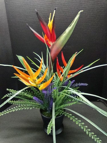 Maceta Artificial Pájaro del Paraíso Decoración de Mesa, Bodas, Centro de Mesa RD - Imagen 7 de 10