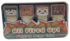 Streamline Smores Memo Sticky Tabs Lot Peel Stick Chocolate Cracker Marshmallow