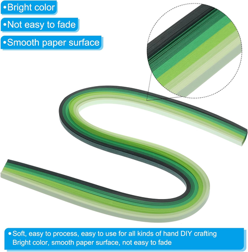 120Pcs Quilling Strips Paper 3/16"(5Mm) 21" Origami Paper Quilling Strip for Art - Picture 3 of 7