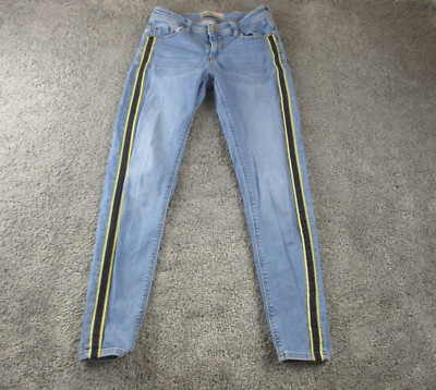 Zara Z1975 Jeans US 4 EU 36 L27 Low Rise Stretch Cotton Denim Striped