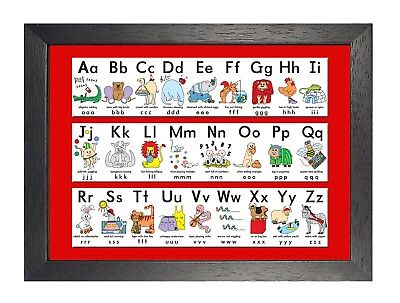 Alphabet 1 Learning Kids School Poster ABC Teaching Symbols Letters Colour Photo