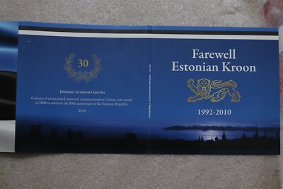     ESTONIA FAREWELL TO ESTONIA KROON MINT SET B62 #78 CG42