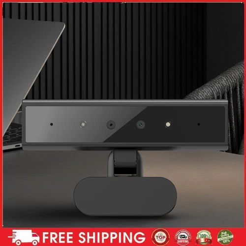 Detachable Web Camera for Windows Hello Built-In Microphone for Computer Laptop