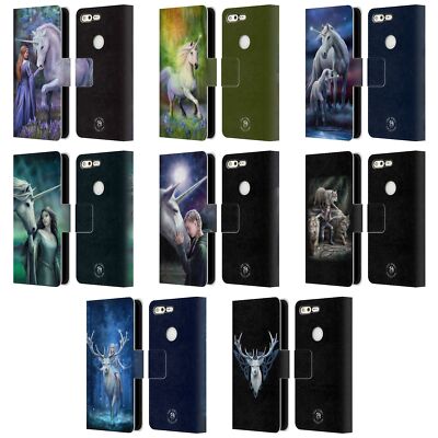 OFFIZIELLE ANNE STOKES FANTASIE 2 BRIEFTASCHE HUELLE AUS LEDER FÜR GOOGLE HANDYS