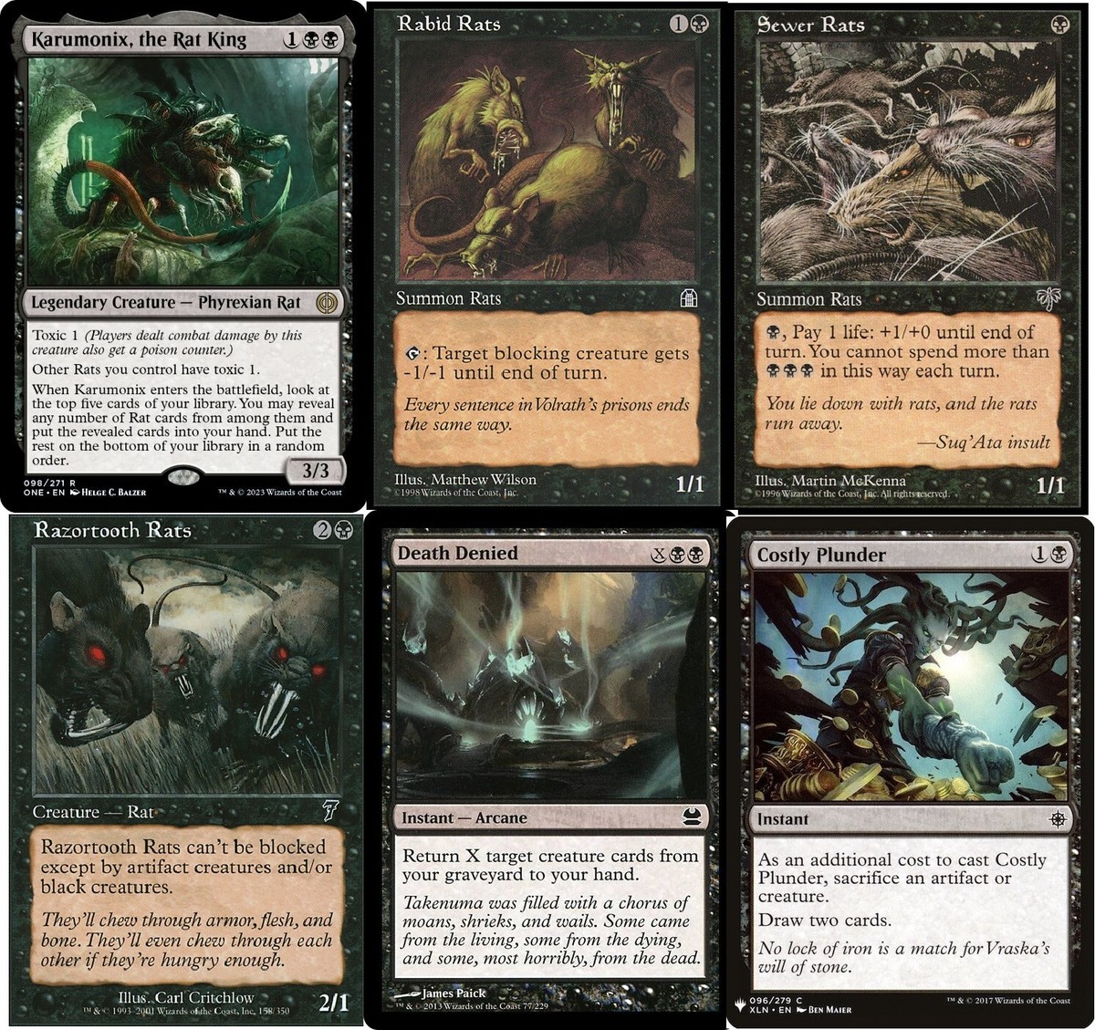 MTG Commander EDH Deck Karumonix, the Rat King 100 Magic