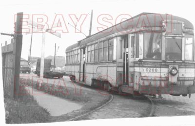 8G331 RP 1953 CLEVELAND TRANSIT SYSTEM SCHWEISSWAGEN 0208 & ANHÄNGER HARVARD WERKSTATT