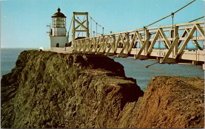 Point Bonita Light Station First American Lighthouse Pacific Vtg Postcard spc5