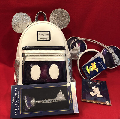 Mickey Mouse Main Attraction Space Mountain Set!! Loungefly  display picture 3
