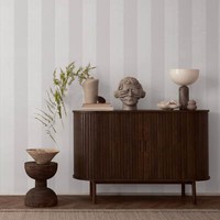 Vliestapete Streifen Muster Struktur Textiloptik Grau Creme 3979-80 (2,76€/1Qm)
