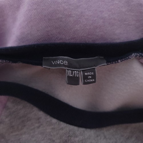 Vince. Mädchen Jugend Größe XL grau lila Pullover Rundhalsausschnitt Pullover Shirt - Bild 6 von 7