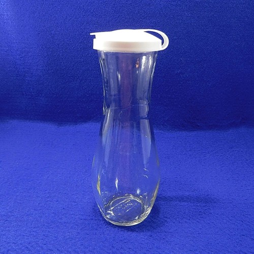 Vintage Good Seasons Salad Dressing Cruet Glass Shaker Bottle White
