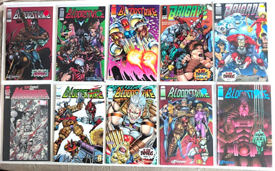 Lot Of 10 Bloodstrike / Brigade Comics