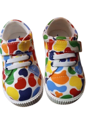 Wonder Nation Baby Boys Casual Print  Colorful Shoes BabyToddler Size 4 NEW