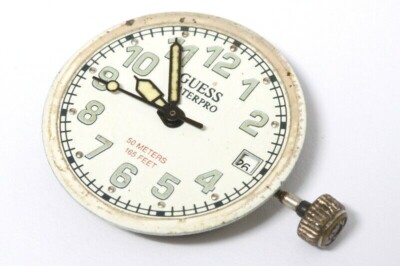Guess Waterpro quartz Shiojiri VX12E movement and dial for parts           -9078