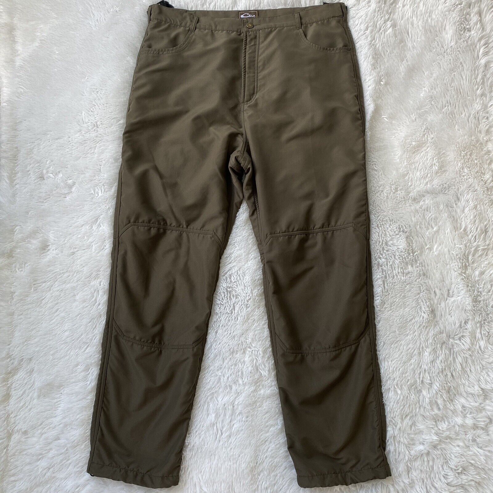 Drake Waterfowl Systems Size Large 36-38 Lined Wader Pants Olive Green
