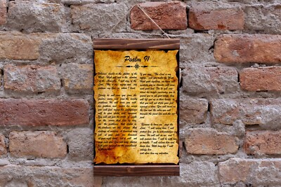 Psalm 91 Print Psalm Poster Psalm Wall Art Christian Gift for Son Daugher Gift
