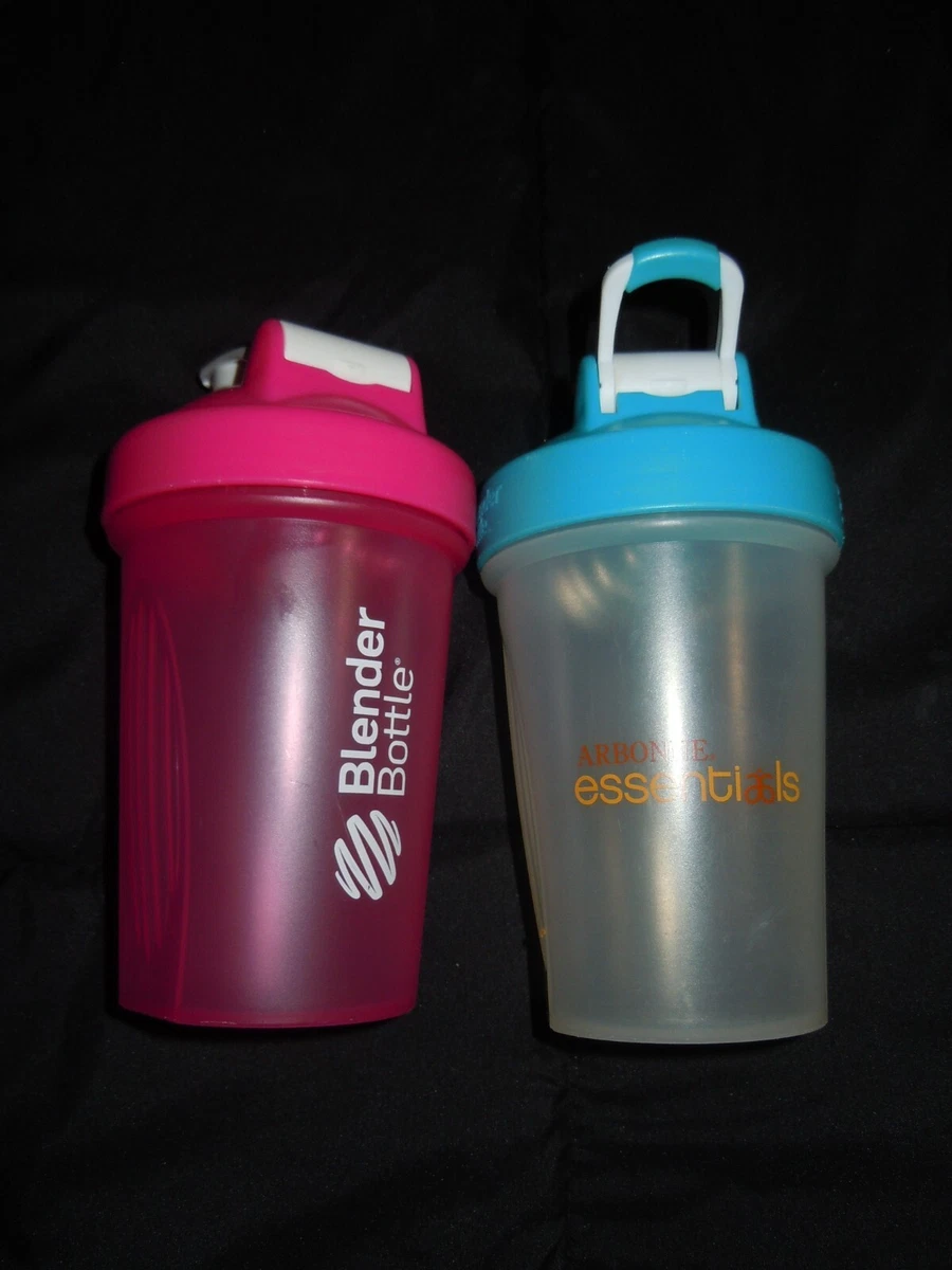 2 SHAKER/MIXER BOTTLES- WISK-BLENDER BOTTLES-PROTEIN SHAKES-SMALL